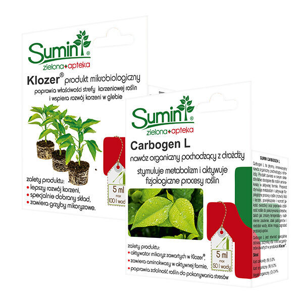 jauns Sumin DuoPack Klozer + Carbogen L 2x5ML augu virsmaktīvā viela