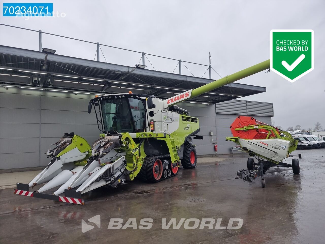 Claas Lexion 750 c75 Track with CERIO 770 and CONSPEED 6-75 graudu kombains