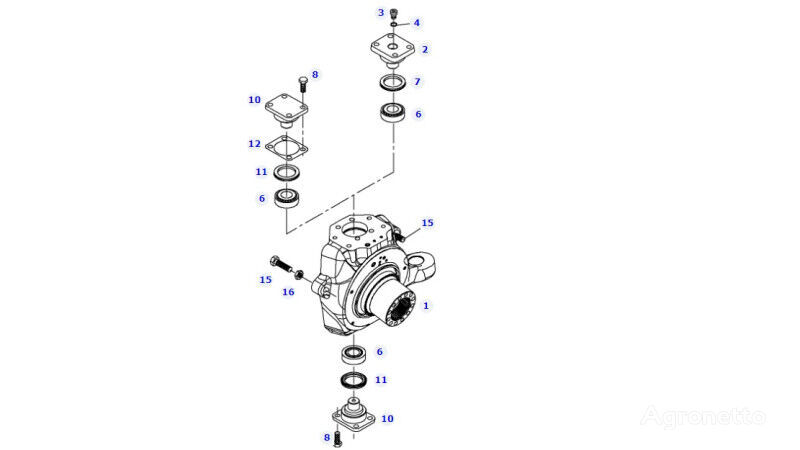 grozāmass paredzēts Fendt 828 Vario  S4  riteņtraktora