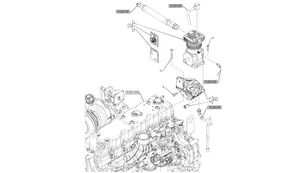 47606965 pneimatiskais kompresors paredzēts New Holland T6090 riteņtraktora