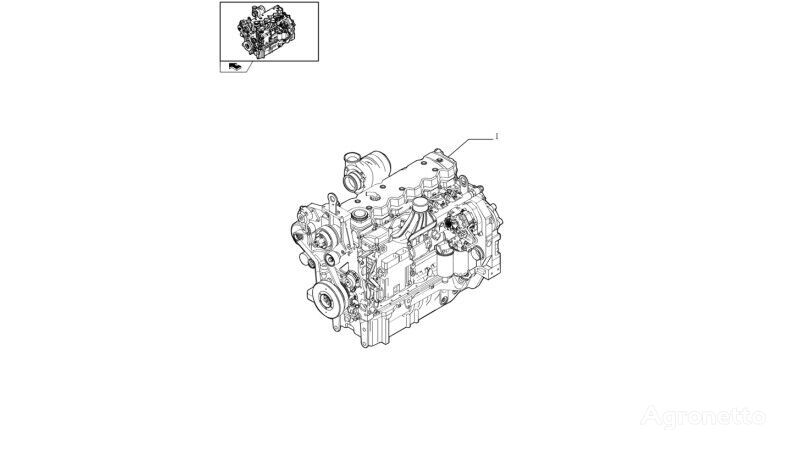двигатель New Holland T6090 Silnik 87312076 87312076 для трактора колесного New Holland T6090