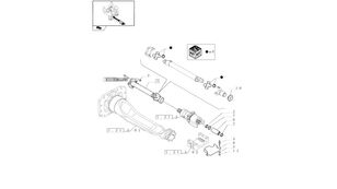 полуось 84486150 для трактора колесного New Holland T6010 T6090 T6070